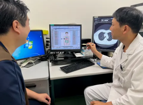 健診内科医の業務紹介写真